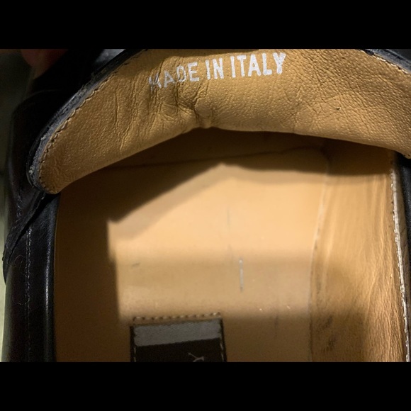 JOHNSTON MURPHY Black Italian Calf Leather Tasseled Slip-On Loafer Size 9M - Picture 6 of 7